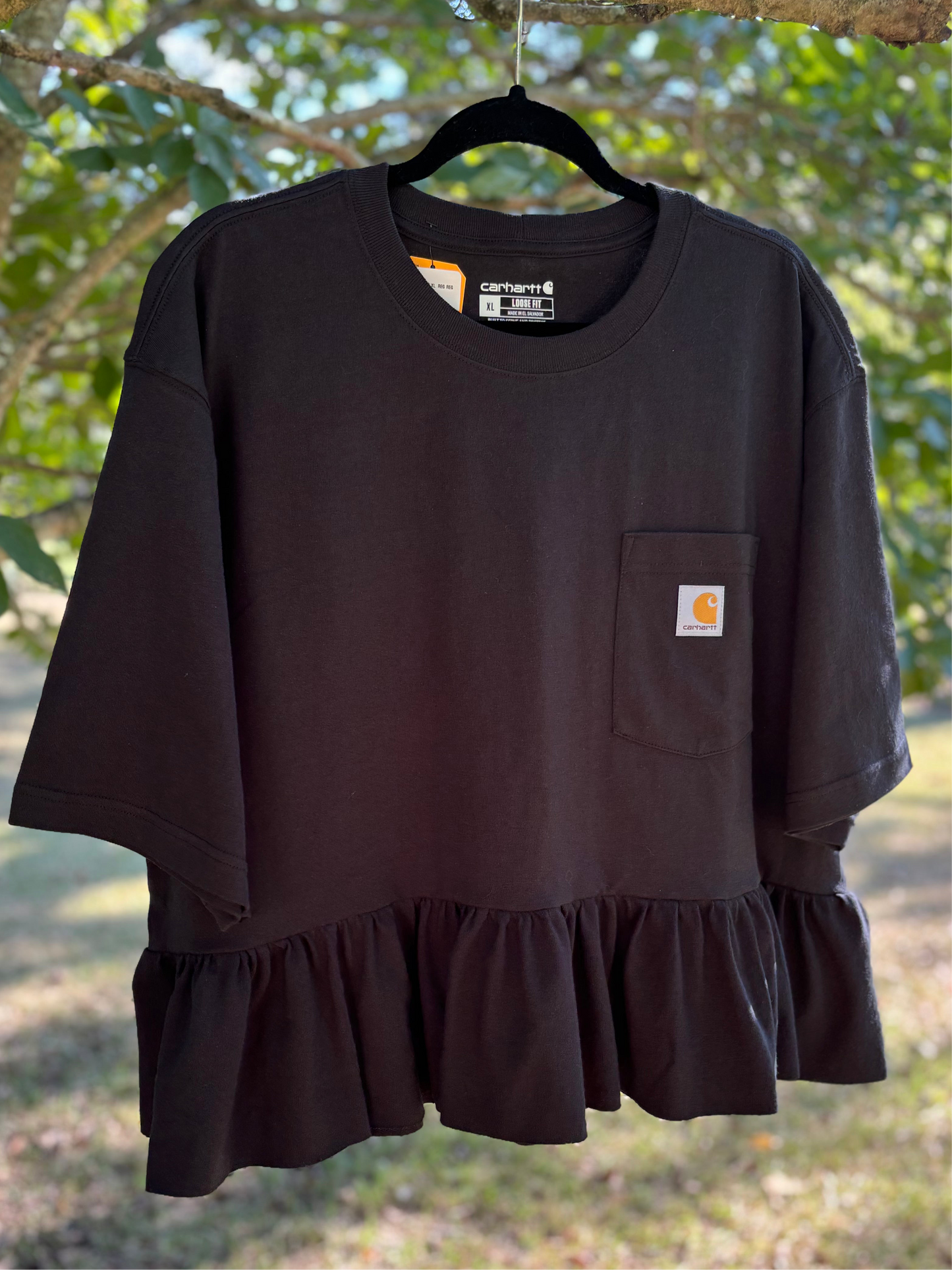 Short Sleeve Single Ruffle Plus Size
