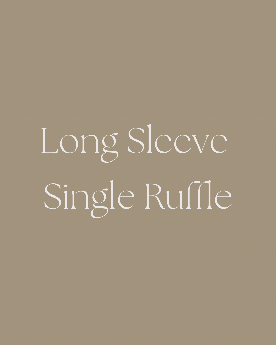 Long Sleeve Single Ruffle Plus Size