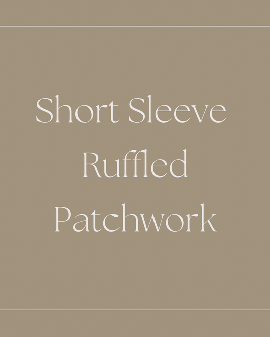 Short Sleeve Patchwork Plus Size