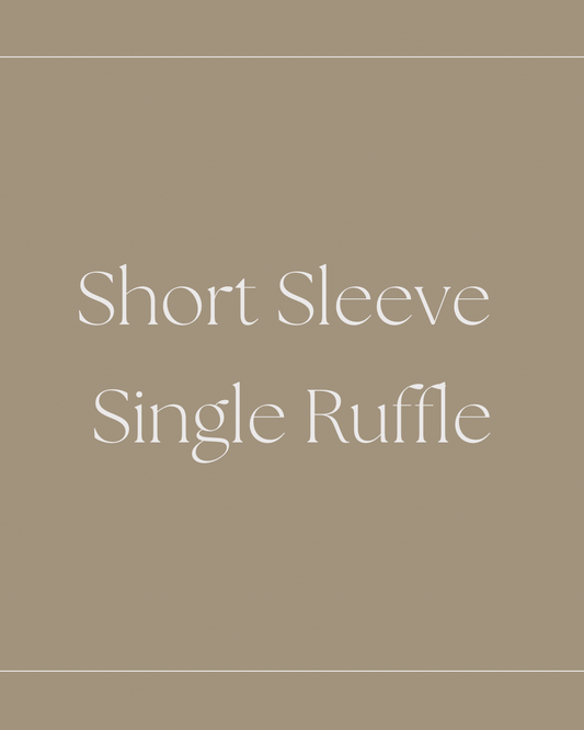 Short Sleeve Single Ruffle Plus Size