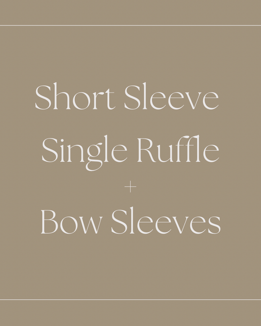 Short Sleeve Single Ruffle Bow Sleeve Plus Size