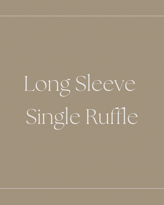 Long Sleeve Single Ruffle Plus Size