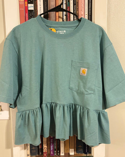 Teal Single Ruffle RTS